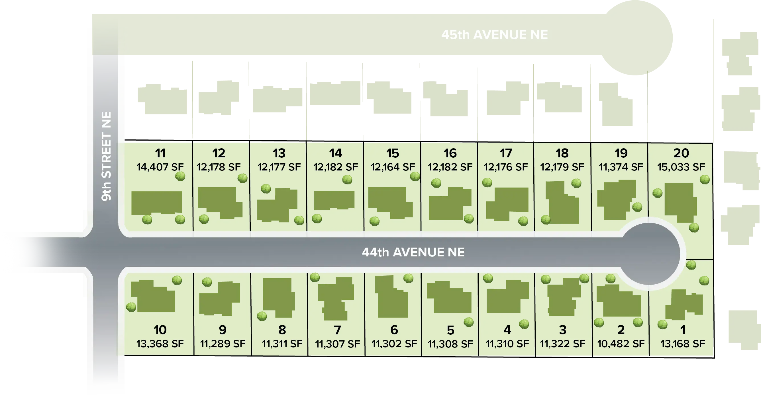 A site map layout showing residential lots available in Cascade Communities, Phase 4, located in Great Falls, Montana.